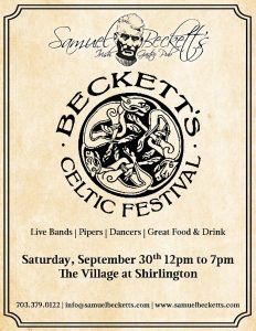 Celtic Festival Samuel Beckett S Irish Gastro Pub