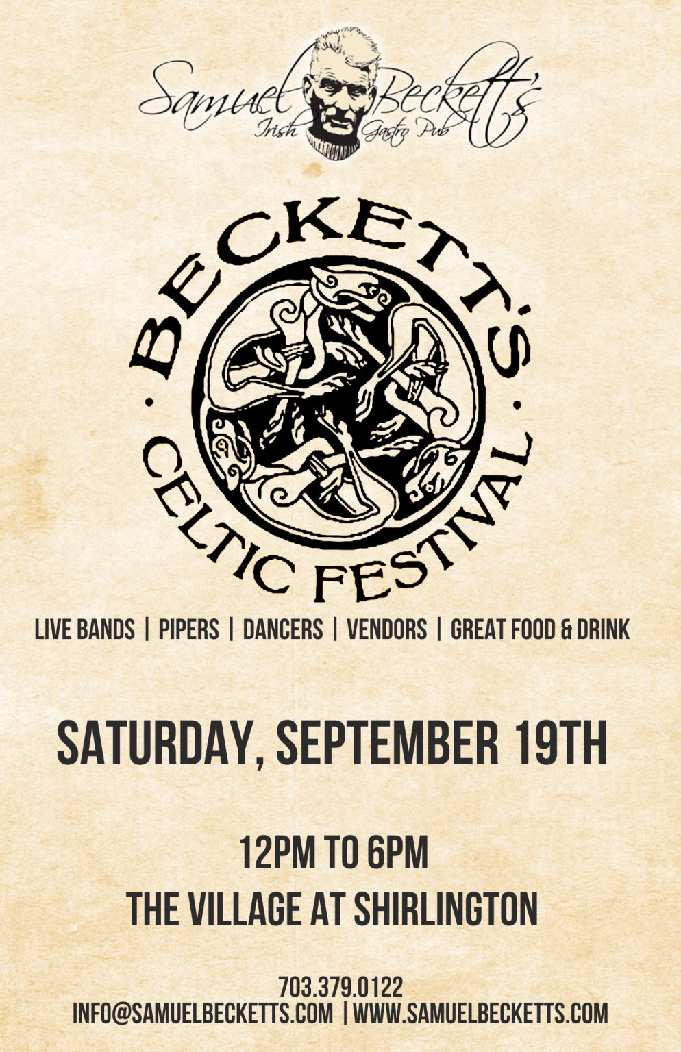 Celtic Festival at Samuel Beckett’s Irish Pub in Arlington